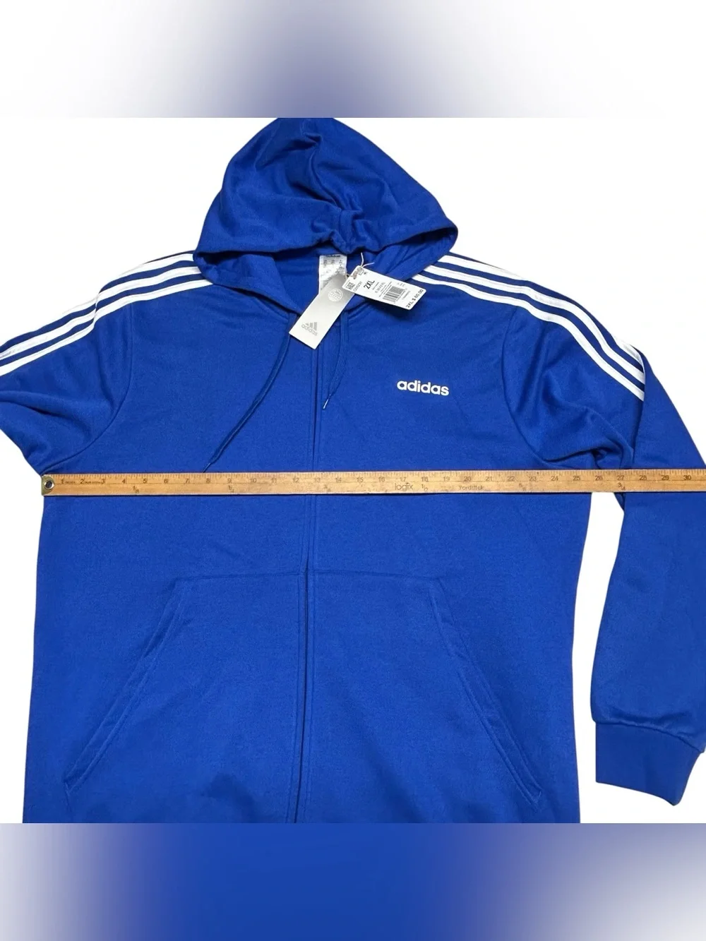 Adidas Track Mens Size 2XL Hoodie Jacket Golf Running  Activewear Full Zip NWT